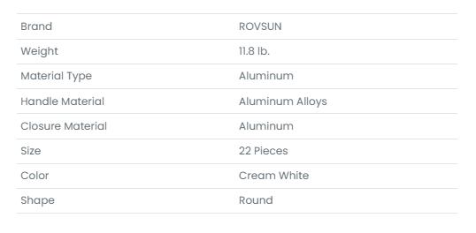 [FLASH SALE] ROVSUN 22 Pcs Nonstick Pots and Pans Set with Detachable Handles