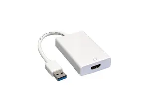 Nippon Labs 30U3-HM200 USB 3.0 A Male to HDMI Converter, White Color