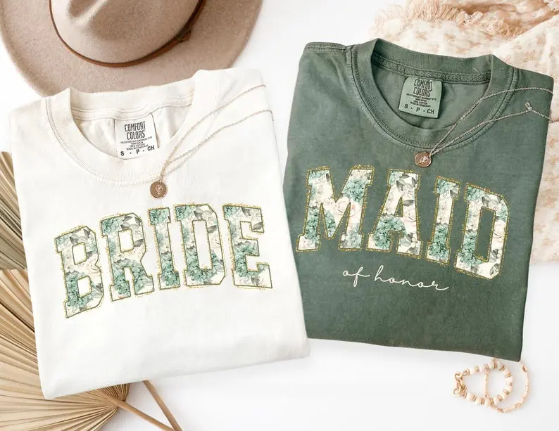 Comfort Colors Maid Of Honor T-Shirt, Bridal Party Shirt, Mother of Groom Bride Tee, Bridesmaid Proposal Gift, Sage Green Bridal, Bachelorette, Wedding Party Tee