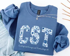 CST T-Shirt Or Sweatshirt , Certified Surgical Technologist, , Surgical Tech T-Shirt , Surgery Shirt, OR Tech, Surgical Scrub Nurse Gift Cotton  Fabric