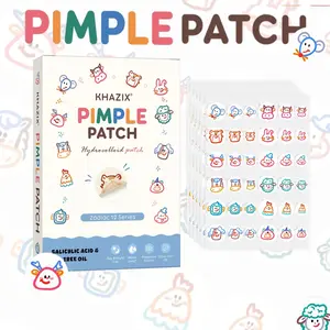 72 Cartoon Acne Patches, Made of Hydrocolloid Material, Ultra-Thin, Breathable, Odorless, Gentle, Suitable for All Light Skin Tones