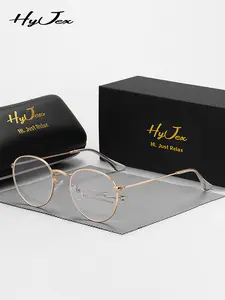1 Piece Hyjex Unisex Oval Full Frame Glasses Simple design enhancing pure, natural charm High Quality Eyewear