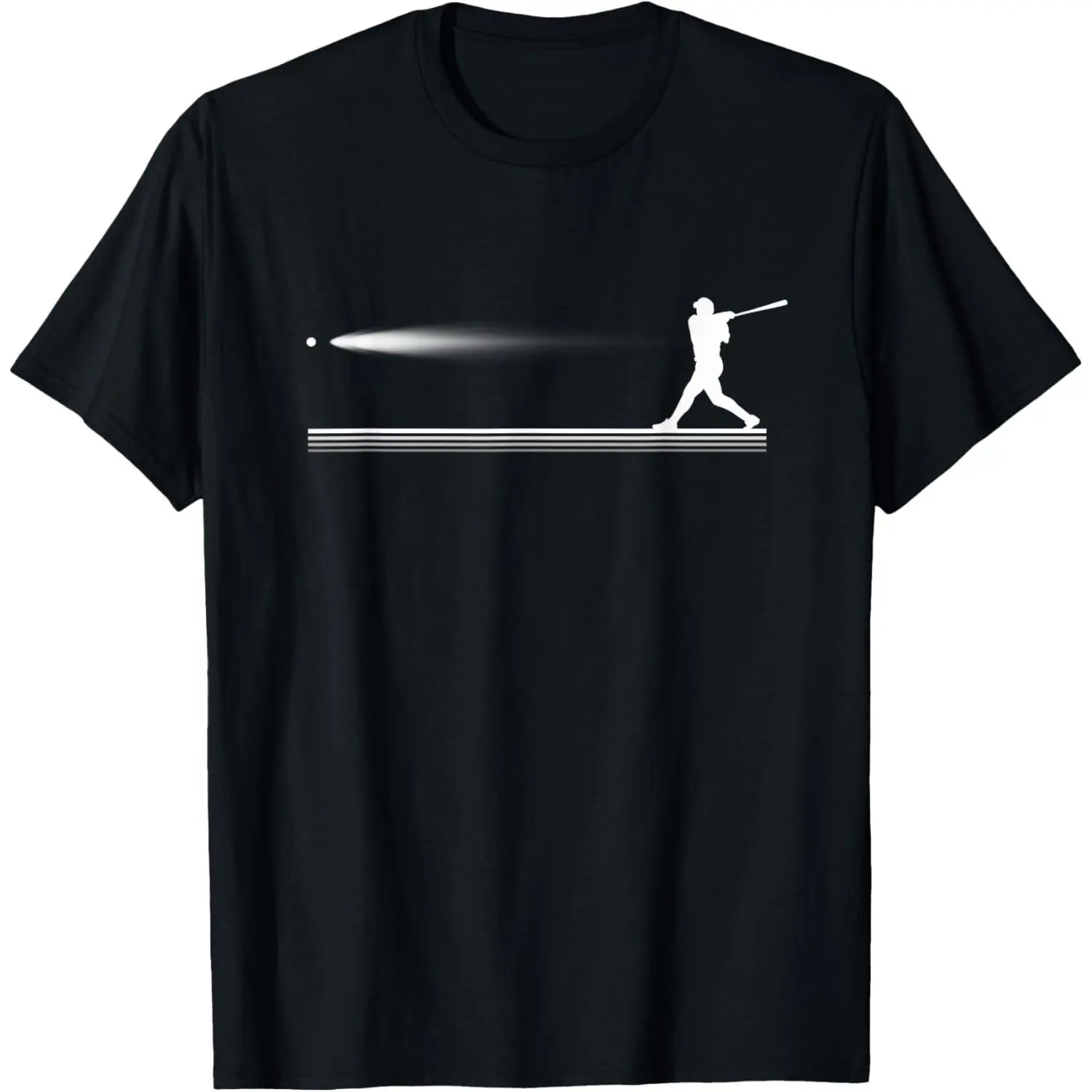 Men's Baseball Graphic T-Shirt, Casual Streetwear Style Short Sleeve Top in 100% Soft Breathable Cotton, Tshirt