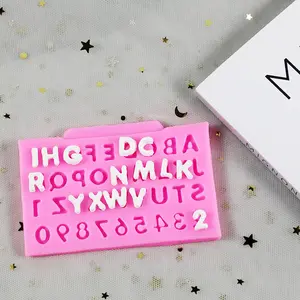 Silicone Cake Decorating Mold, Home Alphabet & Number Cake Decorating Moulds, Baking Molds for DIY Party Cake Decoration, Silicone Mold for Baking, Pastry Decorating Tools