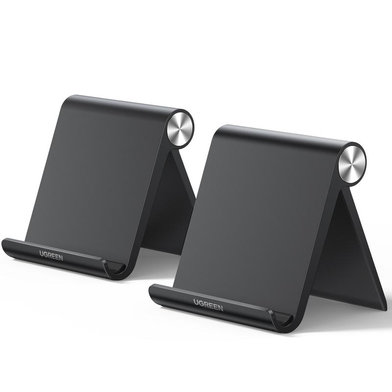 UGREEN Desk Cell Phone Stand, Table Stand Holder, Adjustable Portable Desktop Dock Office Compatible with iPad Pro 11 9.7 10.5 Air Mini 5 4 3 2 iPhone 17 16 15 14 13 12, Ideal for Folding Desk Smartphone Use, Deals for You,TikTokShopHolidayHaul