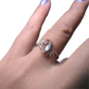 Tray 1 Adjustable Size Silver 925 Rings - Dainty and Whimsical Design with Various Gemstones, Fits Sizes 5-9, Regularly Changing Inventory