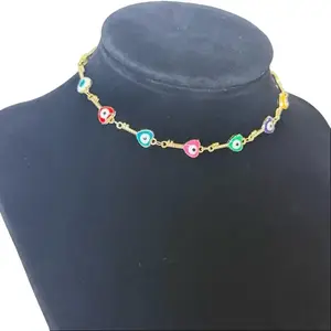 Tobillera ajustable de ojos de colores size 8.5–10.5