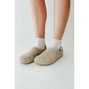 Matisse: Otto Suede Slingback Clog in Taupe