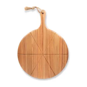 Toscana Napoletana Acacia Wood Pizza Cutter Serving Board