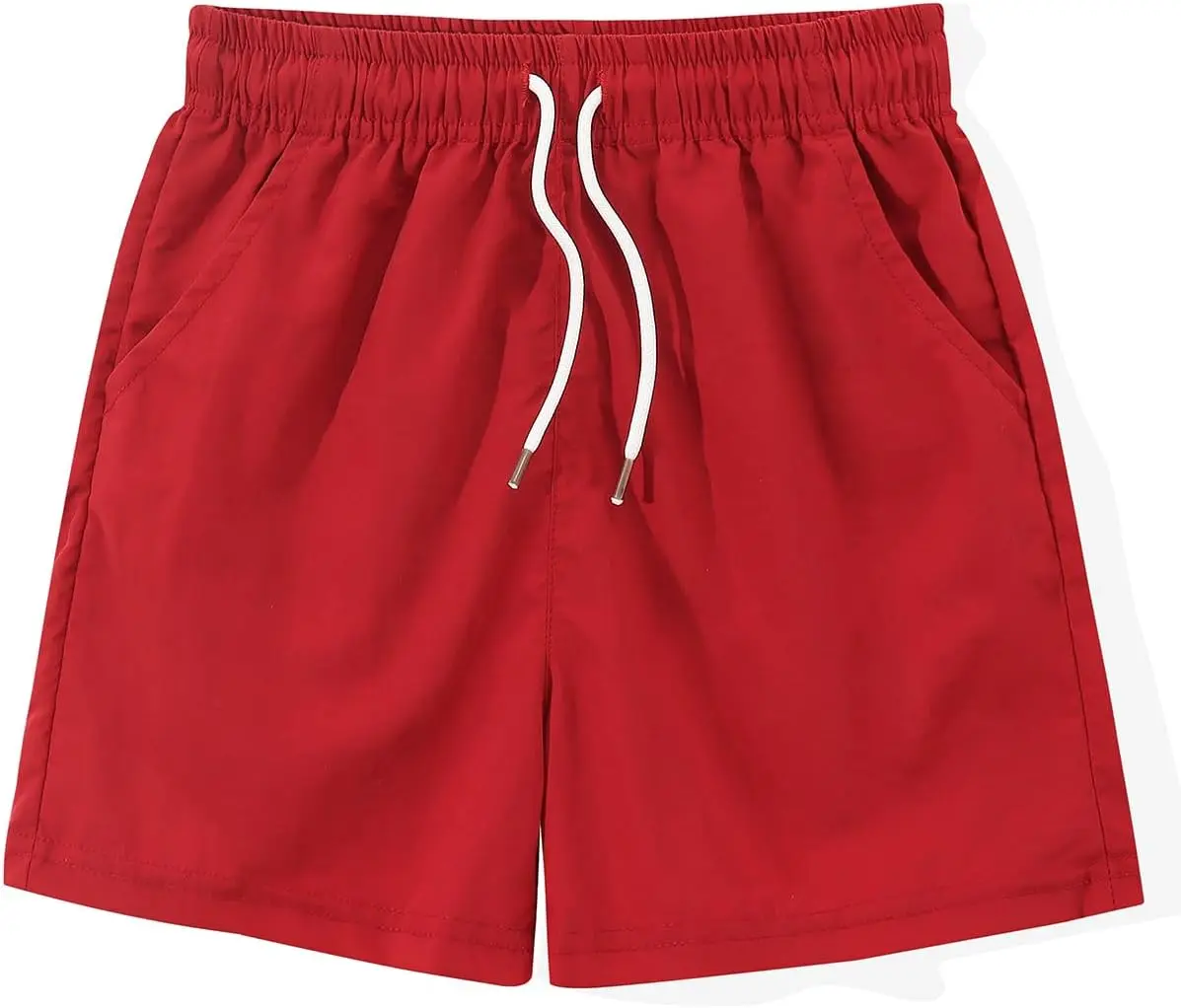 Boys Nylon Shorts Quick Dry Lightweight Beach Athletic Shorts Pull-On Elastic Waist Drawstring