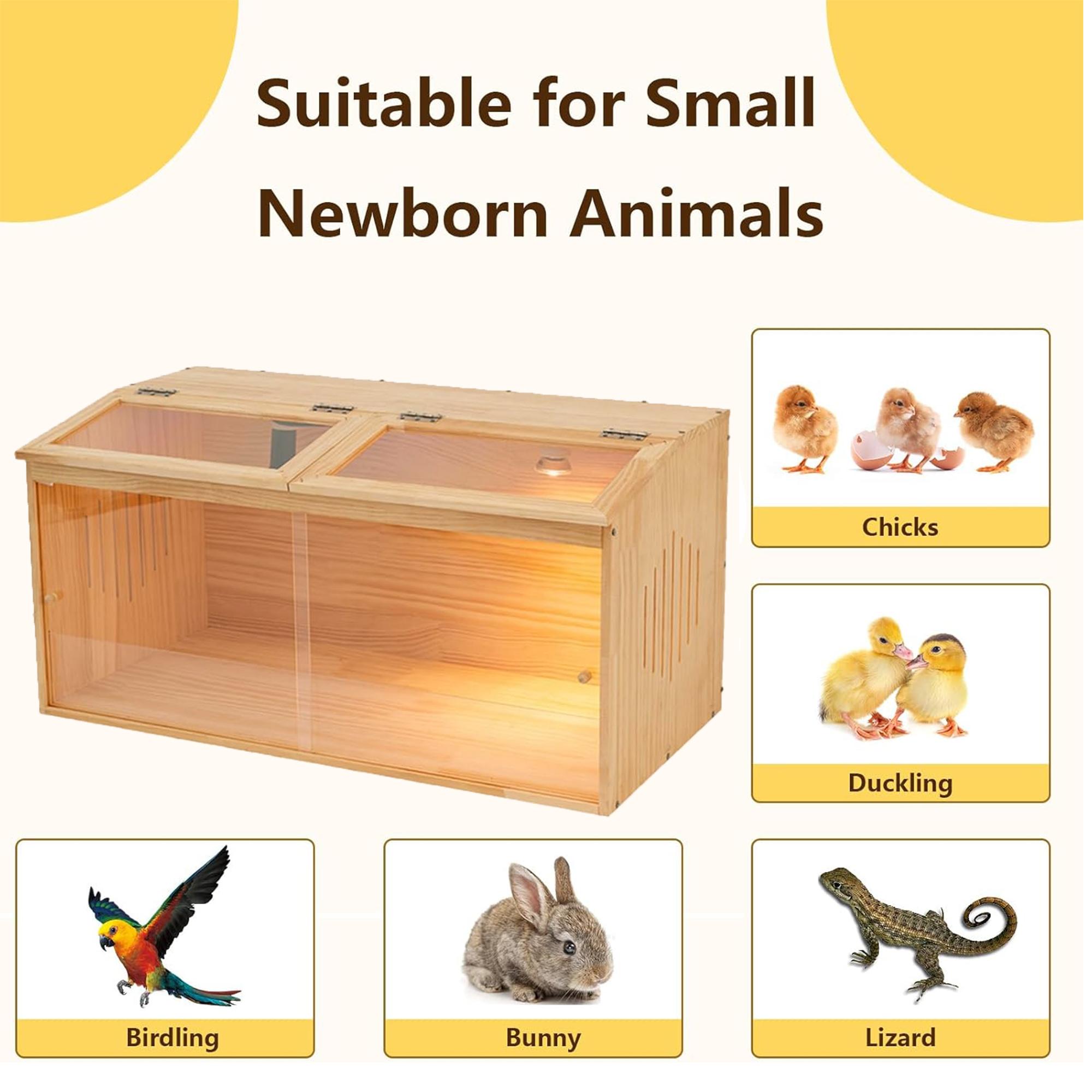 Chicken brooder Box, chick brooder with heater,brooder Box for Chicks,Small Chicken coop,Baby Chicken Supplies,Chick brooder Box,Quail cage,Quail coop,small pet nest，brooding heater for 3-10 chickens