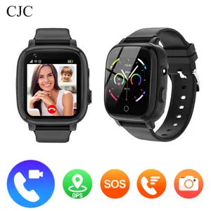CJC 4G Smart Watch for Kids with GPS Tracker, SOS Alerts, 2-Way Call, Video Chat, and Class Mode - Fun & Educational Birthday Gift Idea - Black Wearable