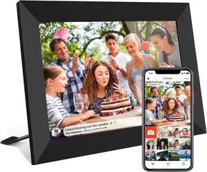 FRAMEO 10.1 Inch Digital Picture Frame, 32G Smart WiFi Digital Photo Frame 1280x800 IPS LCD Touch Screen,Share Photos/Videos and Send Best Wishes via Free App, Mother's Day gifts, Graduation gifts, valentine gifts
