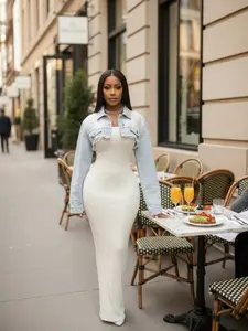 Kayla Bodycon Dress with Responsive Stretch Fabric and Strategic Back Split for Elevated Proportions