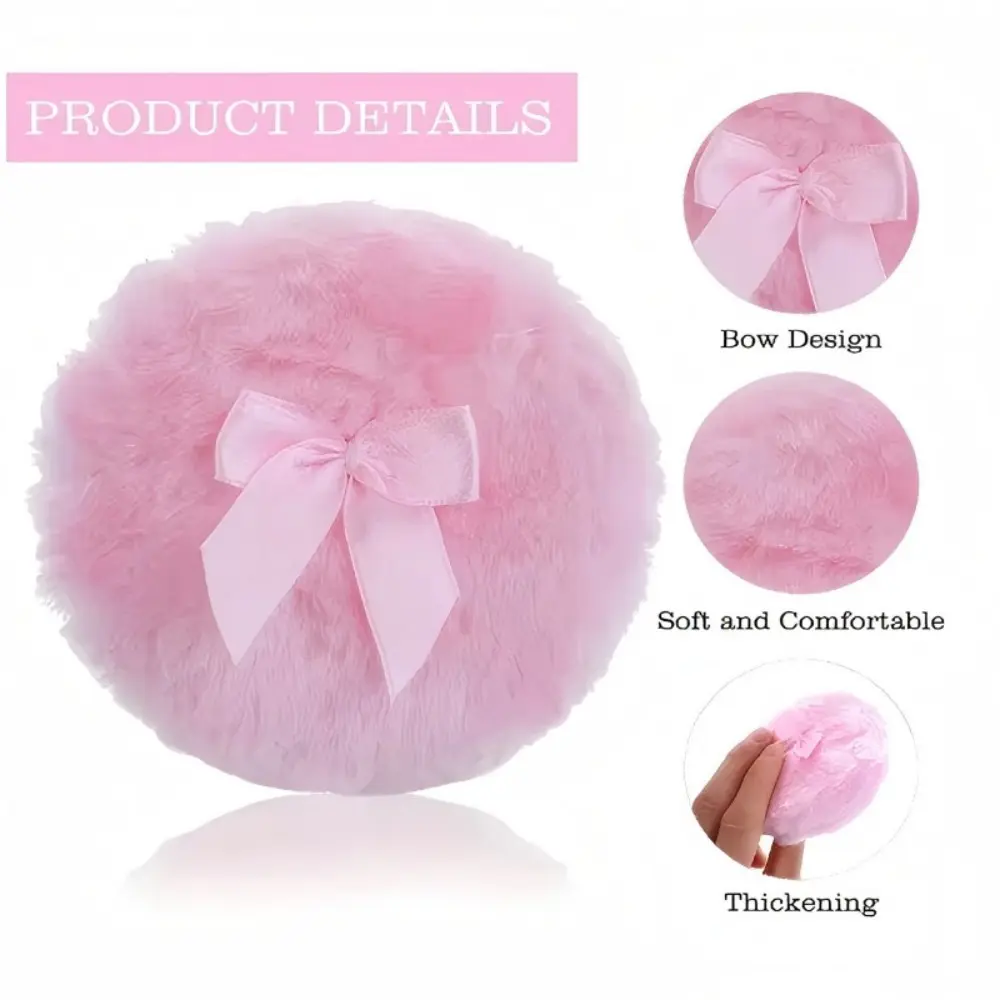 Large Body Powder Puff, Large Body Powder Puff Set with Glass Jar Holder, Premium Soft Velvet Face Body Powder Applicator, Storage Organizer for Makeup Essentials, Optimal Grip, Beauty Puff, Powder Puff And Container