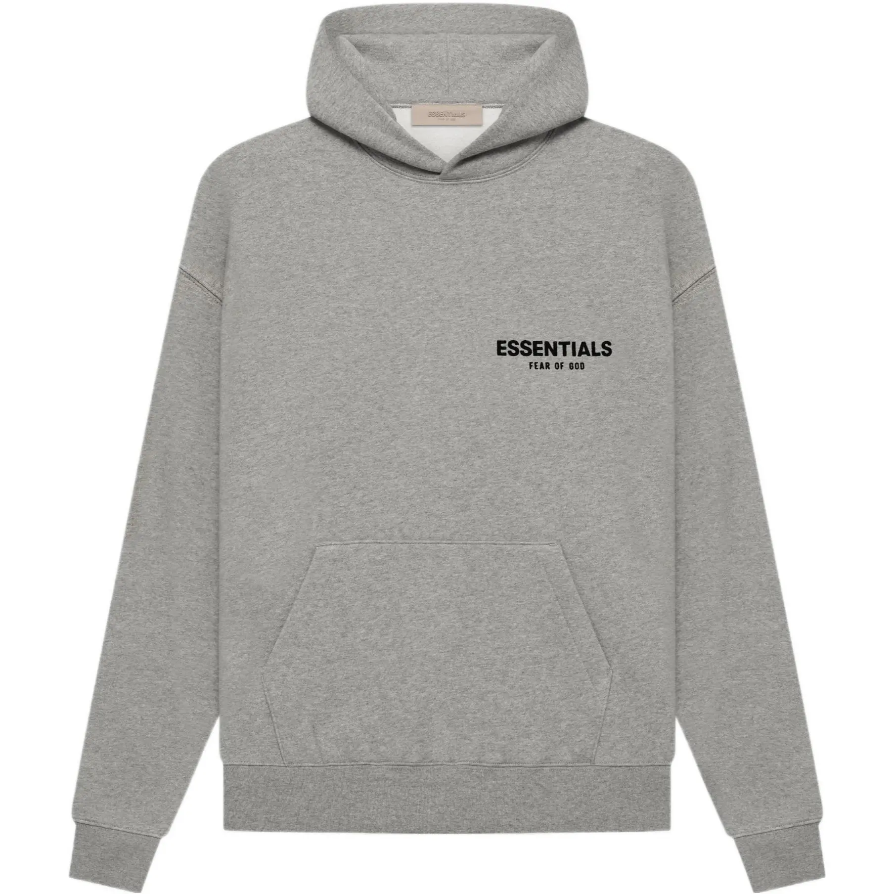 Fear of God Essentials Dark Oatmeal Hoodie for Men - Comfortable & Stylish Sweatshirts - Casual Menswear - Perfect for Jeans or Joggers