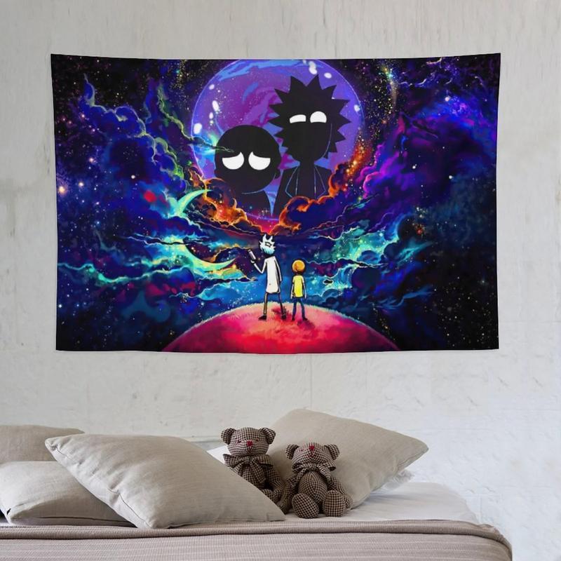 Movies Rick And Morty Tapestry, Wall Decoration Suitable for Bedroom, Living Room And Dormitory. 40 X 60 Inches