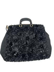 Pre-owned PRADA Decorative Sequin Casual Commuter Tote Purse/WJ06116832/6832