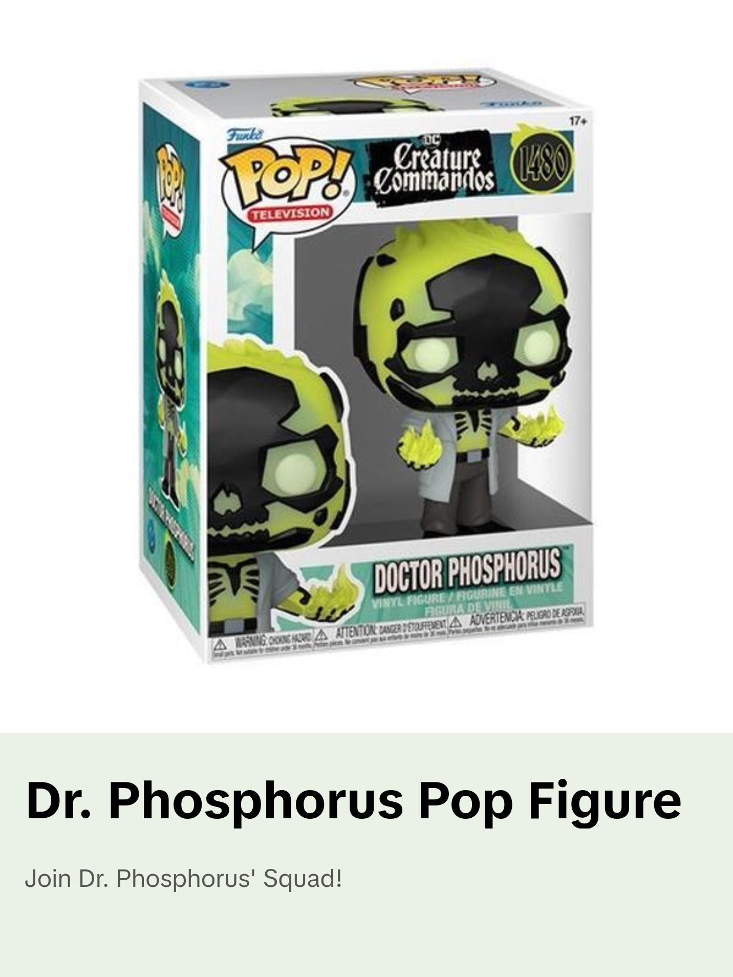 FUNKO POP! Television: DC Creature Commandos - Dr. Phosphorus  [Collectible Figurine/Statue/Bust] Vinyl figurine/statue