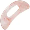 M3 Naturals Durable Large Smooth Resin Gua Sha Tool - Grip-Friendly Ergonomic Body Care Tool for Adults, Lymphatic Support, Neck Tension Ease, Relaxing Massage, Jawline Defining (Silicone Muscle Roll Option)