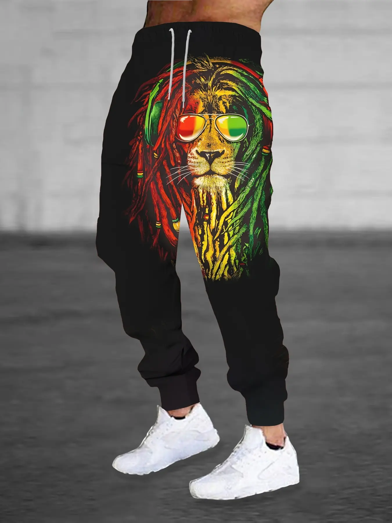 3D printed men's casual pants simple leggings slim and thin Casual Comfy Pants Casual Street Trousers Casual Loungewear Pants