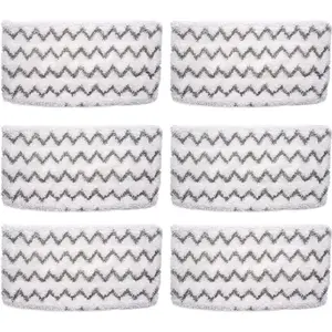 6 Pack S1000 S2001 Steam Mop Replacement Pads For S1000,S1000A,S1000C,S1000WM,S10001C,S1200,S2001 Steam Mop