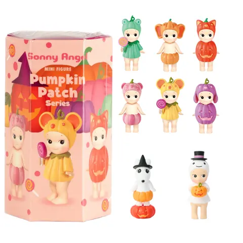 Sonny Angel Pumpkin Patch Series - 1 Sealed Blind Box - Original Limited Edition Mini Figure - Cute  Stuff Collectible with Animal Headwear