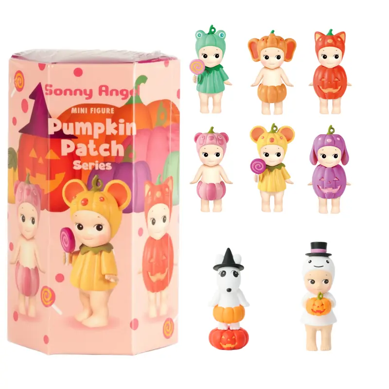 Sonny Angel Pumpkin Patch Series - 1 Sealed Blind Box - Original Limited Edition Mini Figure - Cute Stuff Collectible with Animal Headwear
