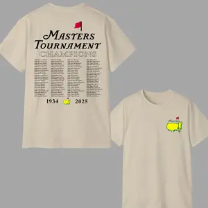 The Masters Golf T-Shirt, New Version Augusta National Tournament Tee, 2025 Masters Merch, Golf Streetwear Top for Men and Women, Casual Unisex Shirt