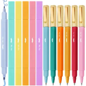 - Dual Tip Aesthetic Highlighters and Ballpoint s No Bleed, 12 Pack, Assorted Colors,  Highlighters and s No Bleed,  Dry & No Smear for  Journaling, Planner, School Supplies
