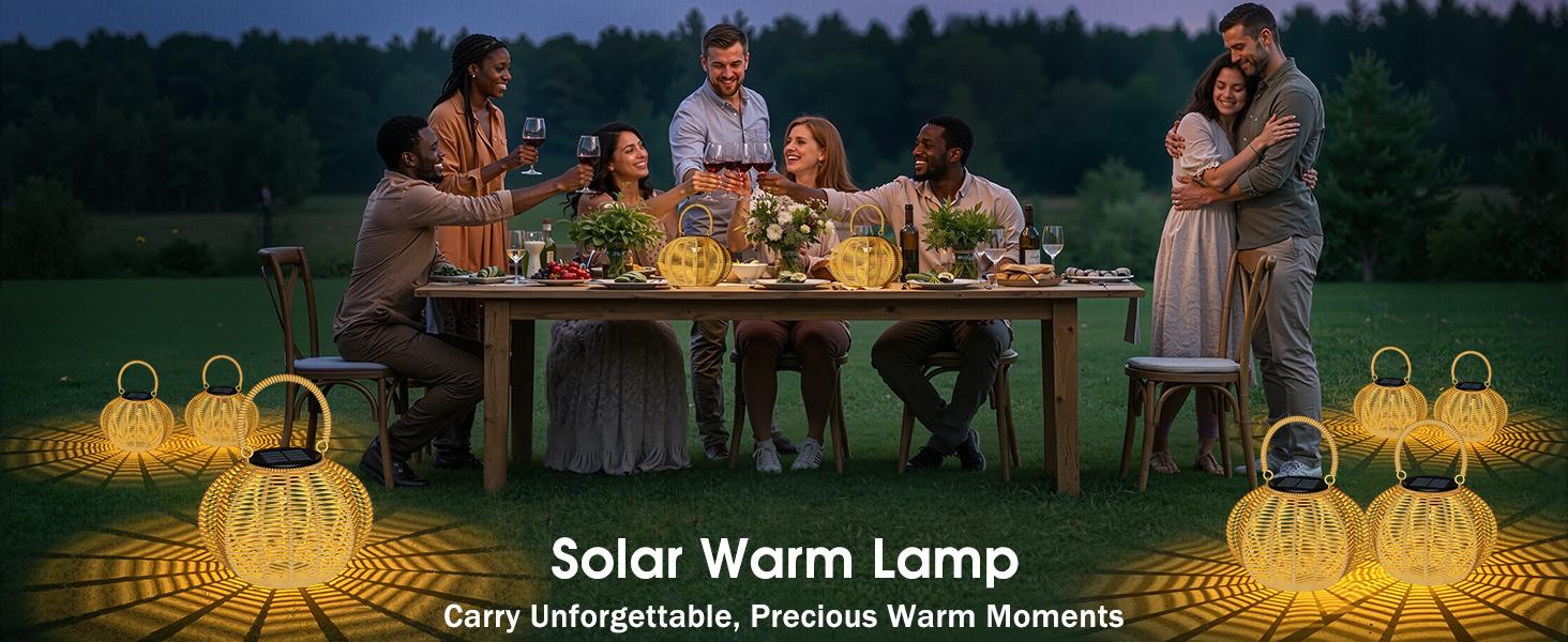 Solar Garden Light, 2 Pack Solar Handmade Woven Rattan Pumpkin-shaped Lantern, Outdoor Solar Garden Light, Waterproof Solar Light, Suitable for Patios, Yards, Porches, Pathways, Decorative Lighting