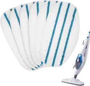 Steam Mop Pads for PurSteam ThermaPro 10-in-1 and ThermaPro 211 Steam Mop Cleaner, Pur steam Mop Replacement Pads Microfiber  Steam Mop Pads for Steamer Floor Cleaning, 6 Pack