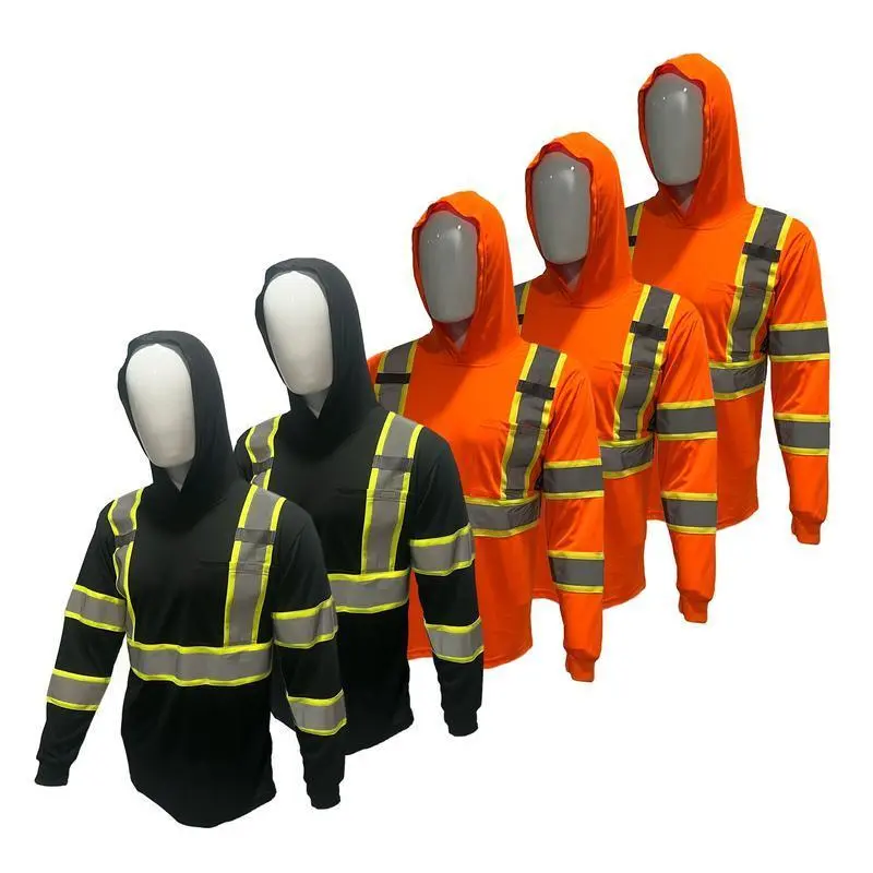5PACKSHIRTST908HighVisibilityHoodieLongSleeveSafetyShirtwithhoodiePolyesterBirdeyeMeshinvariouscolor��gift�� 5PACKSHIRTST908HighVisibilityHoodieLongSleeveSafetyShirtwithhoodiePolyesterBirdeyeMeshinvariouscolor��gift��