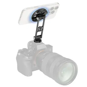 SmallRig Magnetic Metal Phone Mount with Cold Shoe Mount, Adjustable Rotatable Phone Tripod Holder Adapter for iphone17 Pro/MAX, Camera Monitoring, Tripods, Stabilizers - 5156