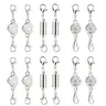 Lotosug 12 Pack Magnetic Necklace Clasps and Closures Necklace Jewelry Extender, Magnetic Lobster Clasp Extenders, for Necklaces & Bracelets, Easy Jewelry Converter for Women, Seniors, and Everyday Wear