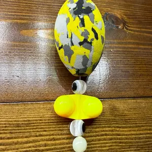 Matt Cat Rig Yellow Camo EVA Foam Egg Float with 10/0 Striker Circle Hook