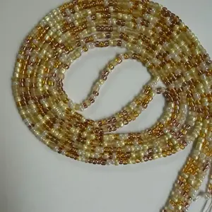 Waistbeads- Brown Suga 60in fits up to a 4Xl