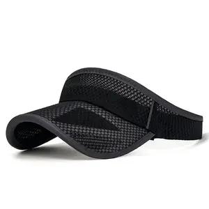 Summer Unisex Outdoor Sports Sun Visor — Extended Open-Top Design with Wide, Breathable Mesh Brim for Sun Protection