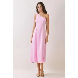 Tabitha Pink One Shoulder Dress
