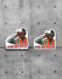 Jim Lahey I Am The Liquor Sticker, Hardhat Sticker, Construction Sticker, Hard Hat Sticker, Electrician Sticker, Lineman Sticker, Weatherproof Sticker, Laptop Sticker Vinyl Decor Decorative Waterproof Matte Brush
