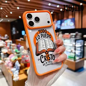 Christ Bible FILIPENSES 4:13 Pattern Magnetic Phone Case Supports Wireless Charging for iPhone 17 Pro Max Air 15 16 14  13 12 11 Plus Shockproof Non Slip Protection Silicone Transparent Acrylic Cover Cellphone Protective