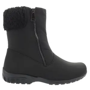 Propet Womens Dani Mid Zippered Snow Casual Boots Mid Calf - Black