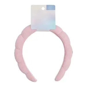 Headband - Make up headband -  headband for washing  - Bubble headband - Makeup headband - headband - Pink
