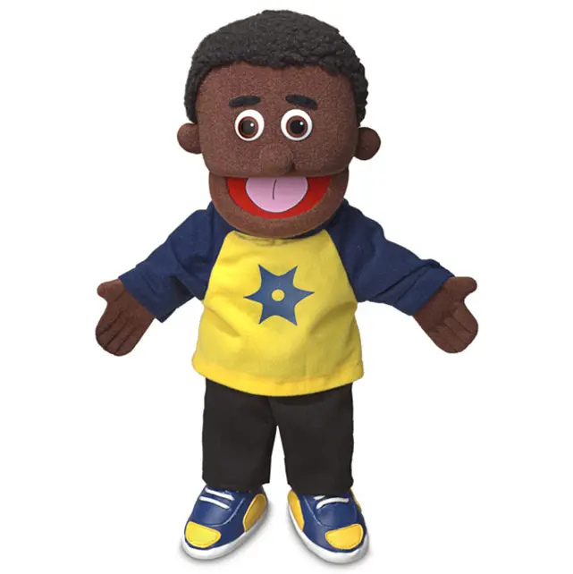 Jordon, Boy Puppet, Black (14") Jordon, Boy Puppet, Black (14")