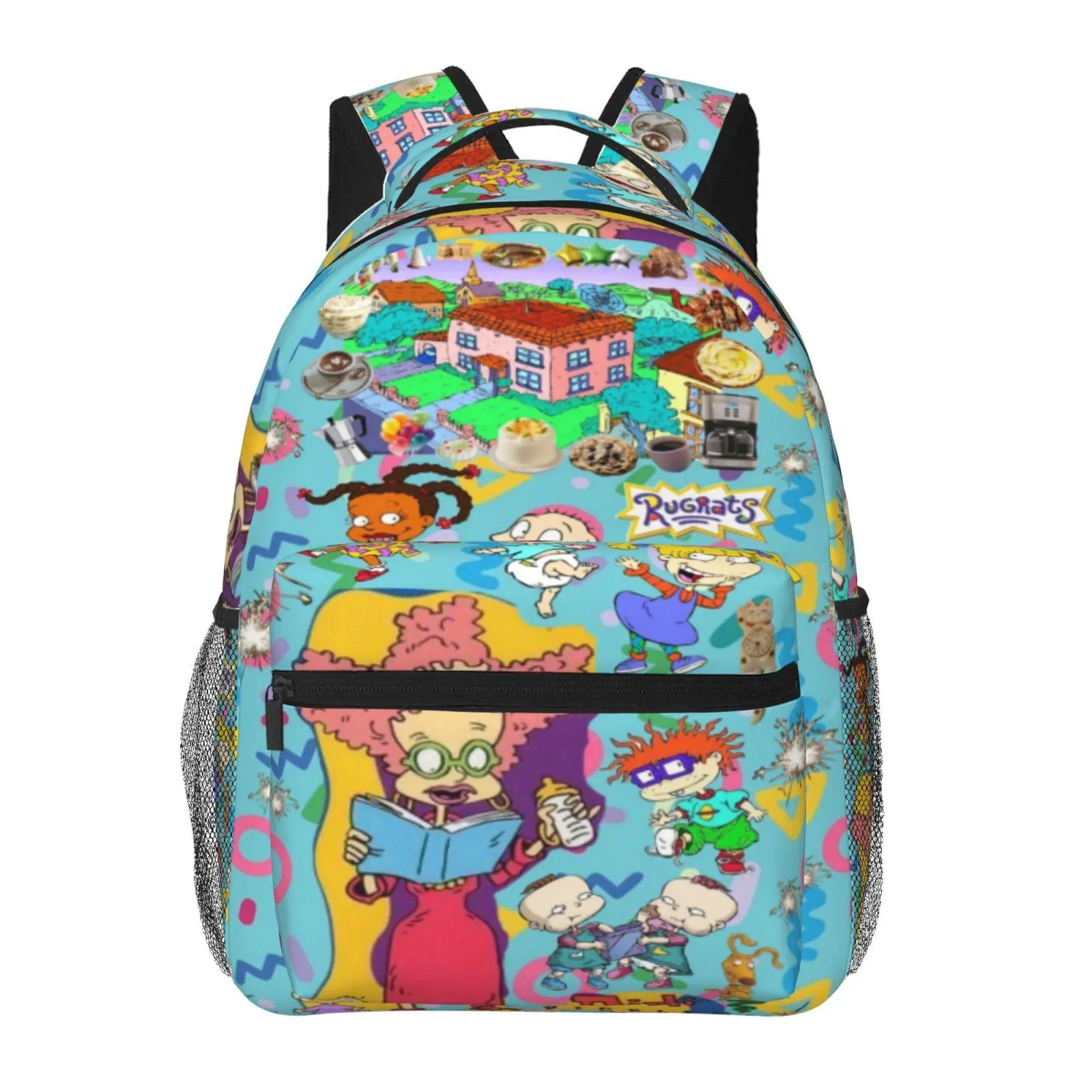 Rugrats backpacks for school — large-capacity laptop daypacks with exquisite prints; durable casual bookbags for campus and daily commutes; a great gift for teen students.
