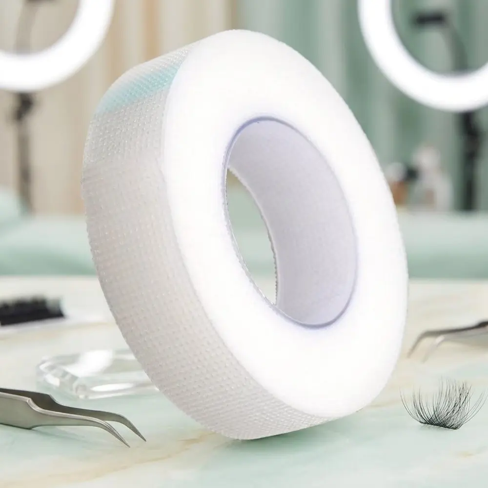 Breathable Non-Woven Eyelash Extension Tape & Eyelid Strips Kit, Eyelash Glue, Anti-Smudge Hypoallergenic Lash Adhesive, Easy Pull & Stick Design, Adjustable Width Comfort Fit, Professional Makeup Tool for Long-Lasting Hold.