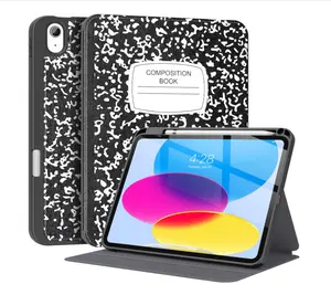 Case for iPad (A16) 11th Generation 11 inch (2025),iPad 10th Generation 10.9 inch (2022) with Pencil Holder-[Auto Wake/Sleep],Premium Folio Stand Case with Soft TPU Back Cover-Book