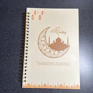 Ramadan planner 100 Pages, Various Sizes Ramadan Planner Notebook - A5 Spiral Diary with Crescent Design, To-Do List, And Priorities.