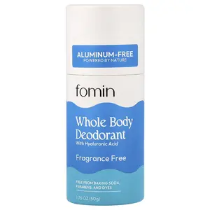 fomin Whole Body Deodorant, Aluminum-Free, Fragrance Free, 1.76 oz (50 g)