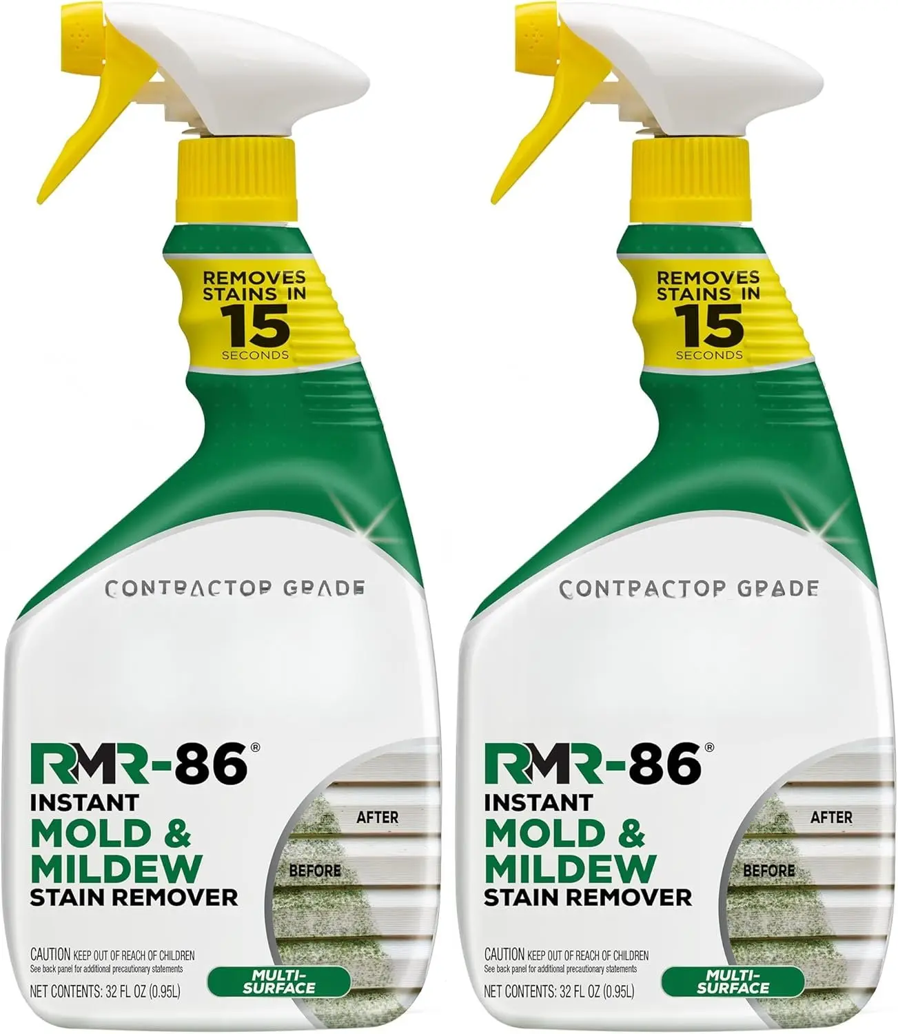 -86 Instant Mold and  Stain Remover Spray - Scrub Free Formula, 2 Pack - 32 oz